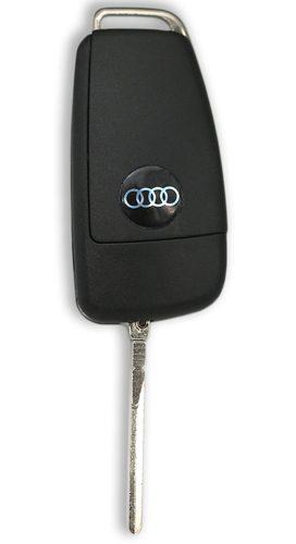 AUDI HU-AA_HU66  корпус пульта 3 кн. с FLIP лез. с лого CR2032