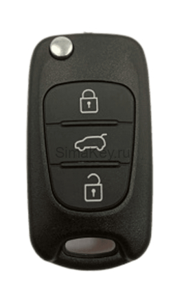 Корпус пульта HYUNDAI HY-19D_HYN17 3 кн. с лез. c лого