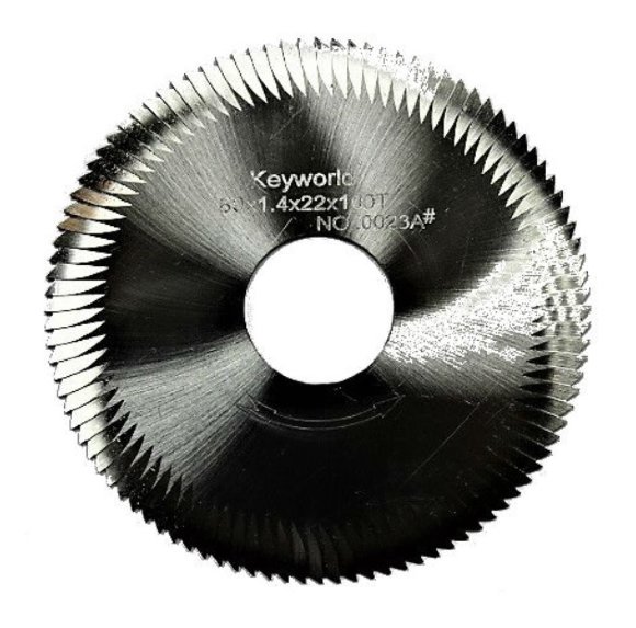Фреза прямая KEYWORLD 0023A# 80х1,4х22xT100 с боковыми насечками HSS для 100G (16512-2)