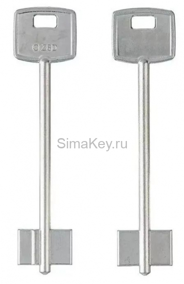 Заготовка ключа Чиза 97*20,4*13 мм, лат., лит.