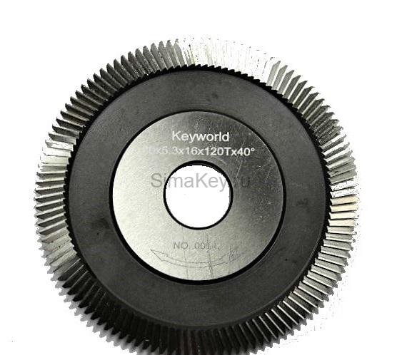 Фреза угловая KEYWORLD 0014J 80x5x16xT120 A40° HSS для станка 100G2 (16505)