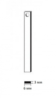Заготовка ключа 3х6 Ригель прямого хода