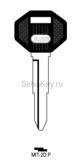 Заготовка ключа MIT-2D.P_MIT2P_MS11P_MIT2RP36_x_x Mitsubishi