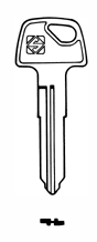 Заготовка ключа YAMA-25D_YH33R_YM40L_х_x_x Yamaha