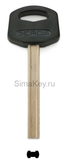 Заготовка ключа Gerda-CL9 для нав. замков пластик (Abloy) Заготовка ключа Gerda-CL9 для нав. замков пластик (Abloy)