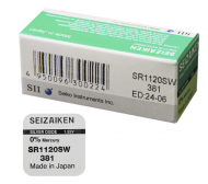 Элемент питания SEIZAIKEN 381 (SR 1120SW) Элемент питания SEIZAIKEN 381 (SR 1120SW)