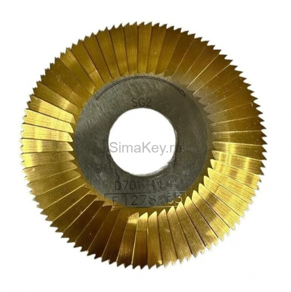 Фреза прямая Silca SG2 80х1,5х22хТ100 с боковыми насечками HSS D701744ZB
