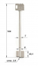 Заготовка ключа Mauer 88802/0001 сейфовый