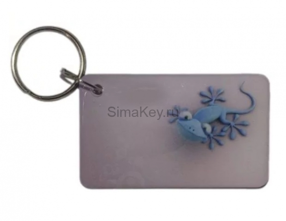 Заготовка RFID мини-карта "Ящерица" на кольце