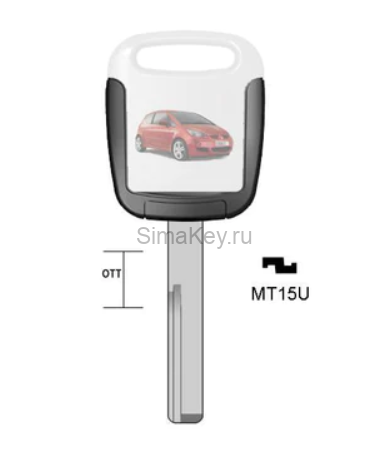 MT15U Keyline заготовка латунь Mitsubishi #