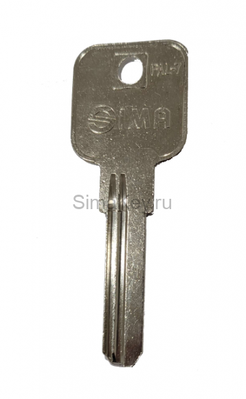 Заготовка ключа Palladium 2J07 2 паза (70-90мм) 82 (PAL-7) (Китай)