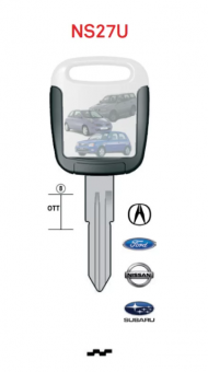 NS27U Keyline Заготовка латунь Nissan #