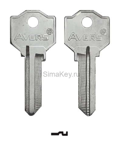 Заготовка ключа KWI-1_KS1_1176_KT1T/KT1_K1_X200 Avers (Китай)