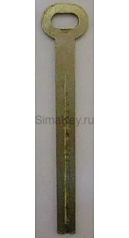 Заготовка ключа 3х10 Ригель прямого хода с пазом по середине (Жодино)