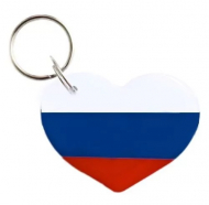 Заготовка RFID мини-карта "Сердце триколор" на кольце Заготовка RFID мини-карта "Сердце триколор" на кольце