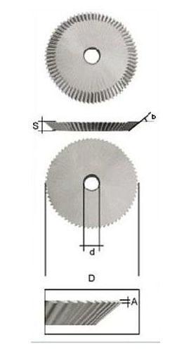 Фреза угловая RAISE HJ-0010 60х7,3х12,7xT72 A40° HSS Р-1765