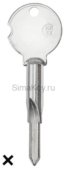 Заготовка крестового ключа KR-1X_XKV2_XRUS4_KRX1_x_KR-1