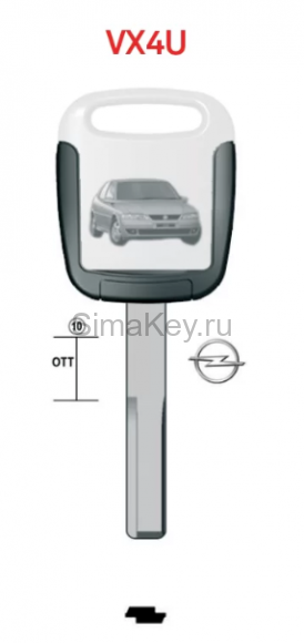 VX4U Keyline Заготовка латунь Opel #