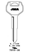 Заготовка ключа TOYO-26_TOY20_TY30_TY21_x_x Toyota