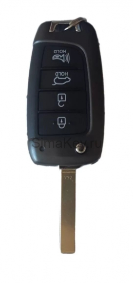 Корпус пульта HYUNDAI HY-20P 4 кн. с лез. c лого