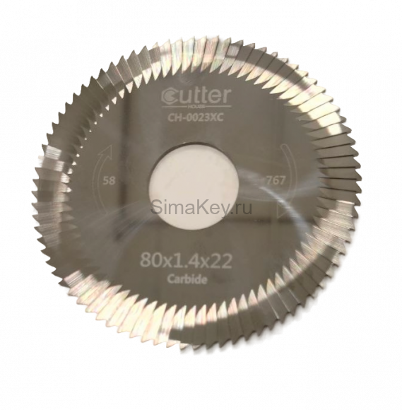 Фреза прямая CUTTER 0023 80х1,4x22xT100 с боковыми насечками ACC Carbide