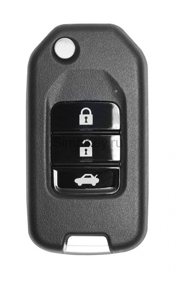 Универсальный ключ XK серии VVDI Key Tool, 3 кнопки, стиль Honda (XKHO00EN)
