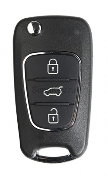 Универсальный ключ XK серии VVDI Key Tool, 3 кнопки, стиль Hyundai (XKHY02EN)