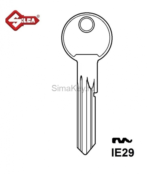 Заготовка ключа IS-17D?_IE29_x_I19? под бронь (DEC-160) iseo F6