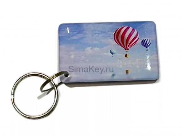 Заготовка RFID мини-карта "Воздушные шары" на кольце