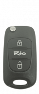 KIA RIO HY-18_KIA8 корпус пульта 3 кн. с FLIP лез. c лого KIA RIO HY-18_KIA8 корпус пульта 3 кн. с FLIP лез. c лого