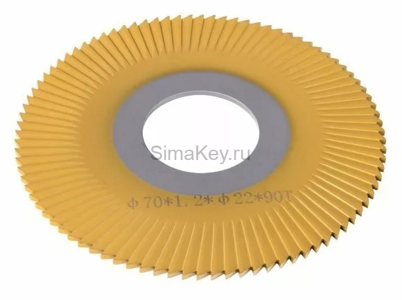 Фреза прямая WENXING 0022A 70х1,3х22xT90 с боковыми насечками HSS для 300DS