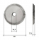 Фреза угловая RAISE T-0011B 70х7,3х12,7xT100 A40° HSS