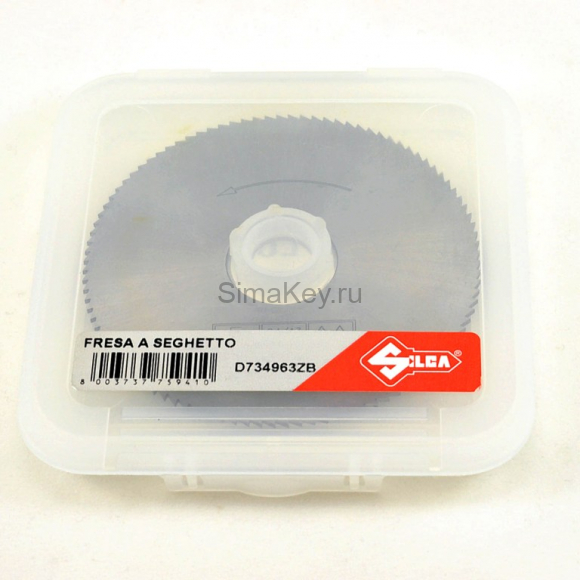 Фреза прямая Silca SG23 FLAT 80х1,25х22хТ100 без боковых насечек HSS для Duo Plus D734963ZB