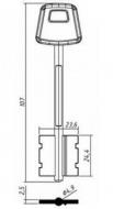 Чиза-2 107*23,6*24,4 мм, лат., лит., с пластиком